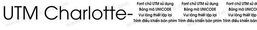 UTM Charlotte字体转换